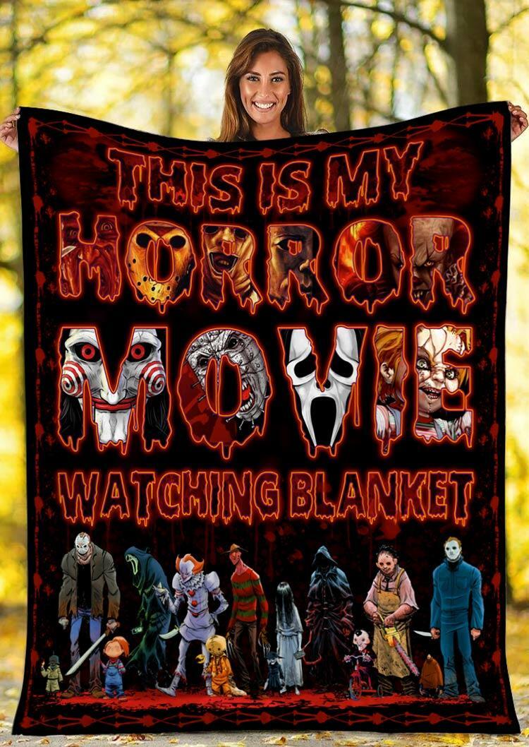 Halloween Horror Movie Watching Letter Graphic Fleece Blanket, Multicolor, 485142
Halloween Horror Movie Watching Letter Graphic Fleece Blanket, Multicolor, 485142