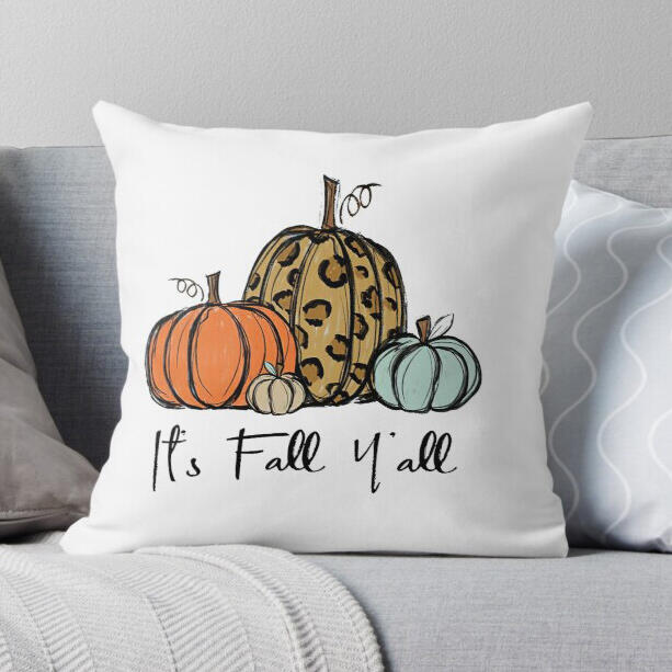 Thanksgiving It's Fall Y'all Leopard Pumpkin Pillowcase without Pillow, White, 485910
Thanksgiving It's Fall Y'all Leopard Pumpkin Pillowcase without Pillow, White, 485910