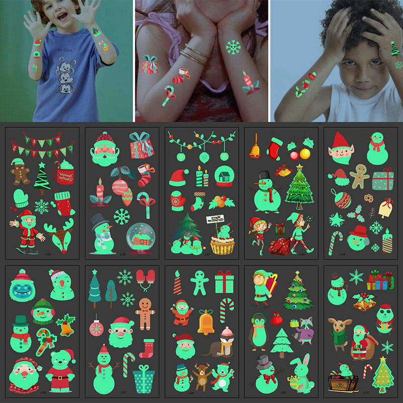Christmas Decoration Christmas Cartoon Waterproof Luminous Children Tattoo Sticker in Multicolor. Size
Christmas Decoration Christmas Cartoon Waterproof Luminous Children Tattoo Sticker in Multicolor. Size