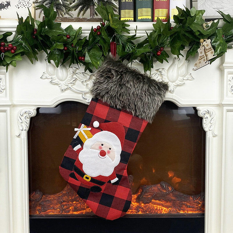 Christmas Decoration Christmas Plaid Santa Snowman Reindeer Tree Hanging Ornament Sock in Pattern1. Size
Christmas Decoration Christmas Plaid Santa Snowman Reindeer Tree Hanging Ornament Sock in Pattern1. Size
