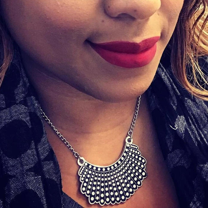 Necklaces XL Edition Asymmetric Pendant Dissent Collar Alloy Necklace in Silver. Size
Necklaces XL Edition Asymmetric Pendant Dissent Collar Alloy Necklace in Silver. Size