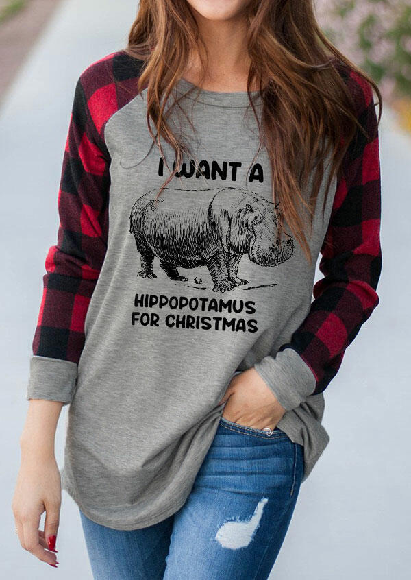 Tees T-shirts I Want A Hippopotamus For Christmas Buffalo Plaid T-Shirt Tee in Light Grey. Size
Tees T-shirts I Want A Hippopotamus For Christmas Buffalo Plaid T-Shirt Tee in Light Grey. Size