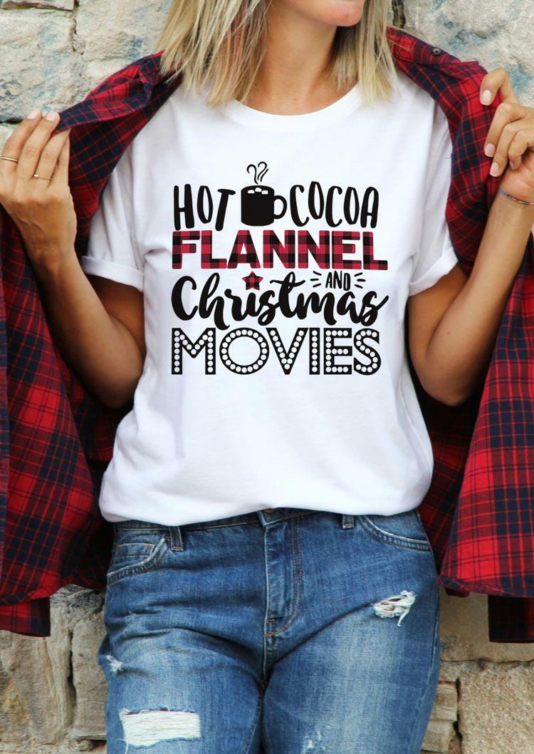 T-shirts Tees Hot Cocoa Plaid Flannel And Christmas Movies T-Shirt Tee in White. Size: ,M
T-shirts Tees Hot Cocoa Plaid Flannel And Christmas Movies T-Shirt Tee in White. Size: ,M