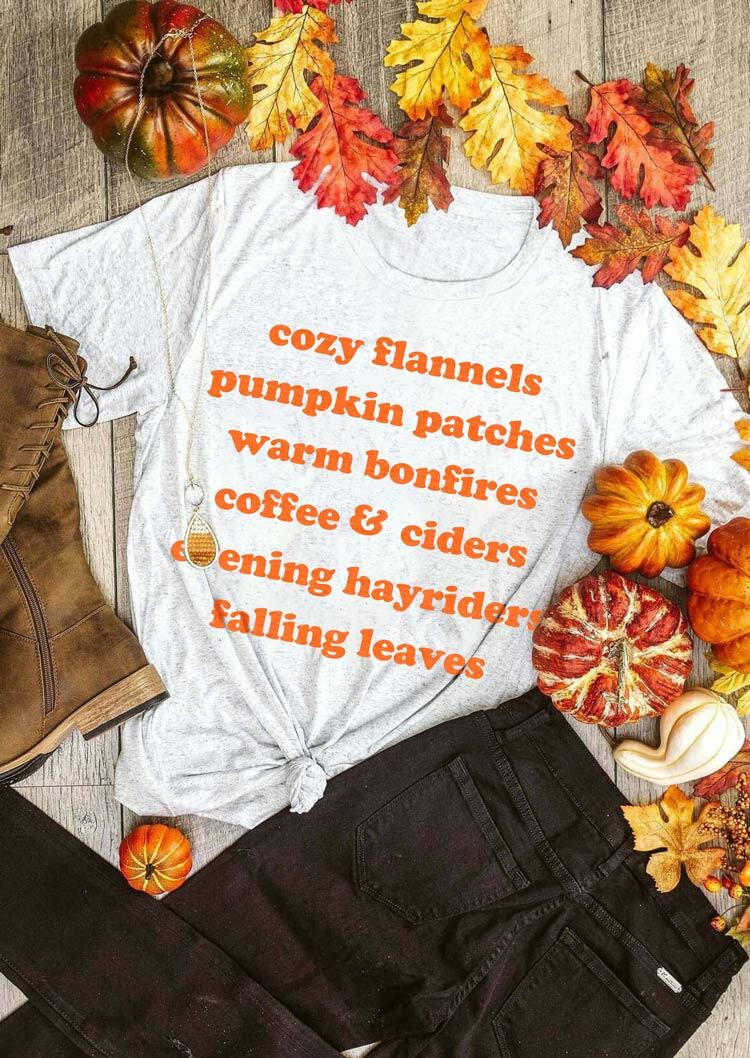 T-shirts Tees Fall Pumpkin Letter O-Neck T-Shirt Tee in Light Grey. Size: ,M,L,XL
T-shirts Tees Fall Pumpkin Letter O-Neck T-Shirt Tee in Light Grey. Size: ,M,L,XL