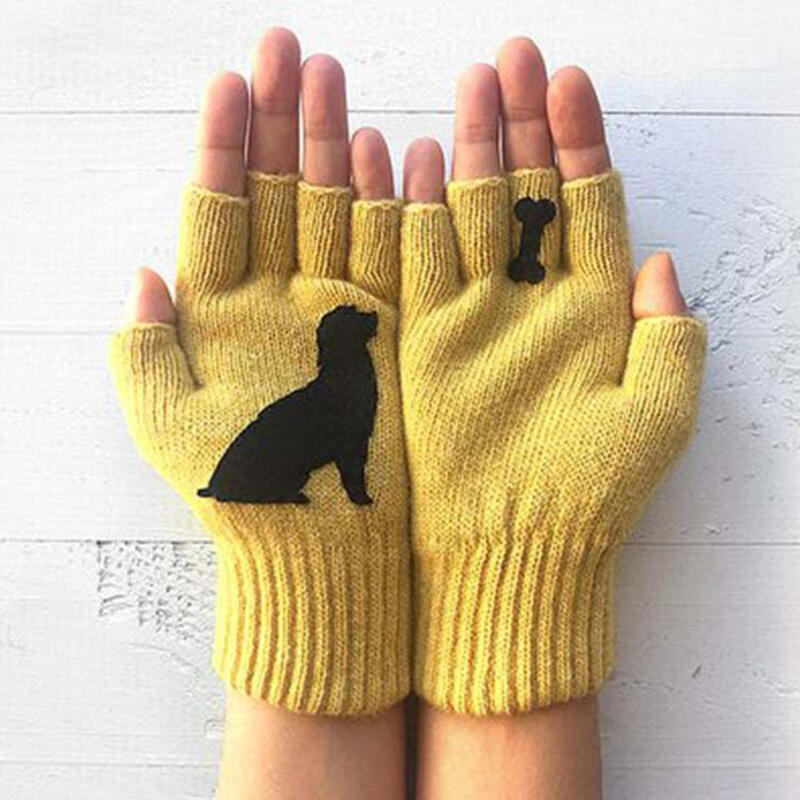 Cute Puppy Dog Bone Outdoor Winter Warm Knitted Gloves, Orange;purple;yellow, 488482
Cute Puppy Dog Bone Outdoor Winter Warm Knitted Gloves, Orange;purple;yellow, 488482