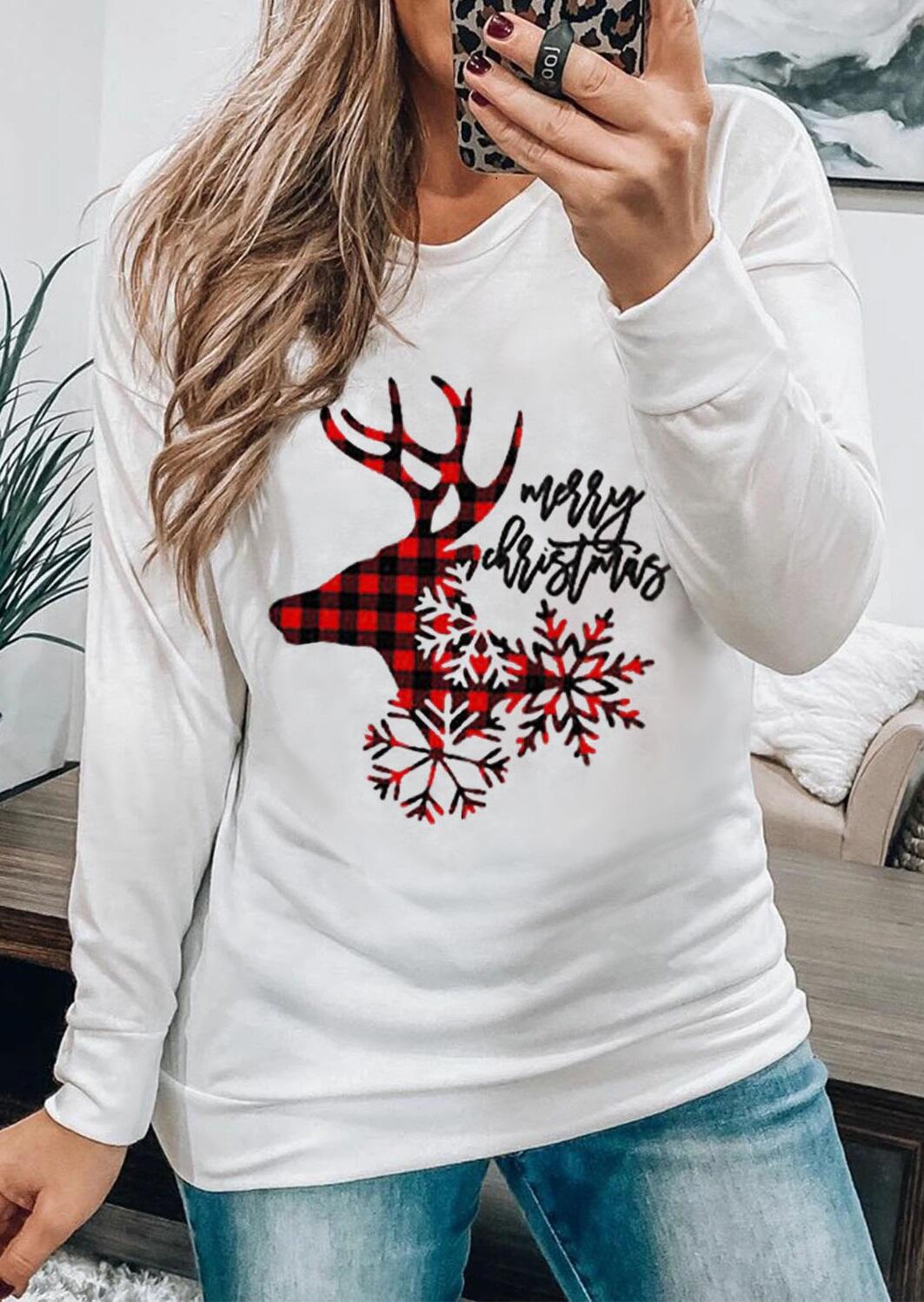 Tees T-shirts Merry Christmas Buffalo Plaid Reindeer Snowflake T-Shirt Tee in White. Size: S,M,,XL
Tees T-shirts Merry Christmas Buffalo Plaid Reindeer Snowflake T-Shirt Tee in White. Size: S,M,,XL
