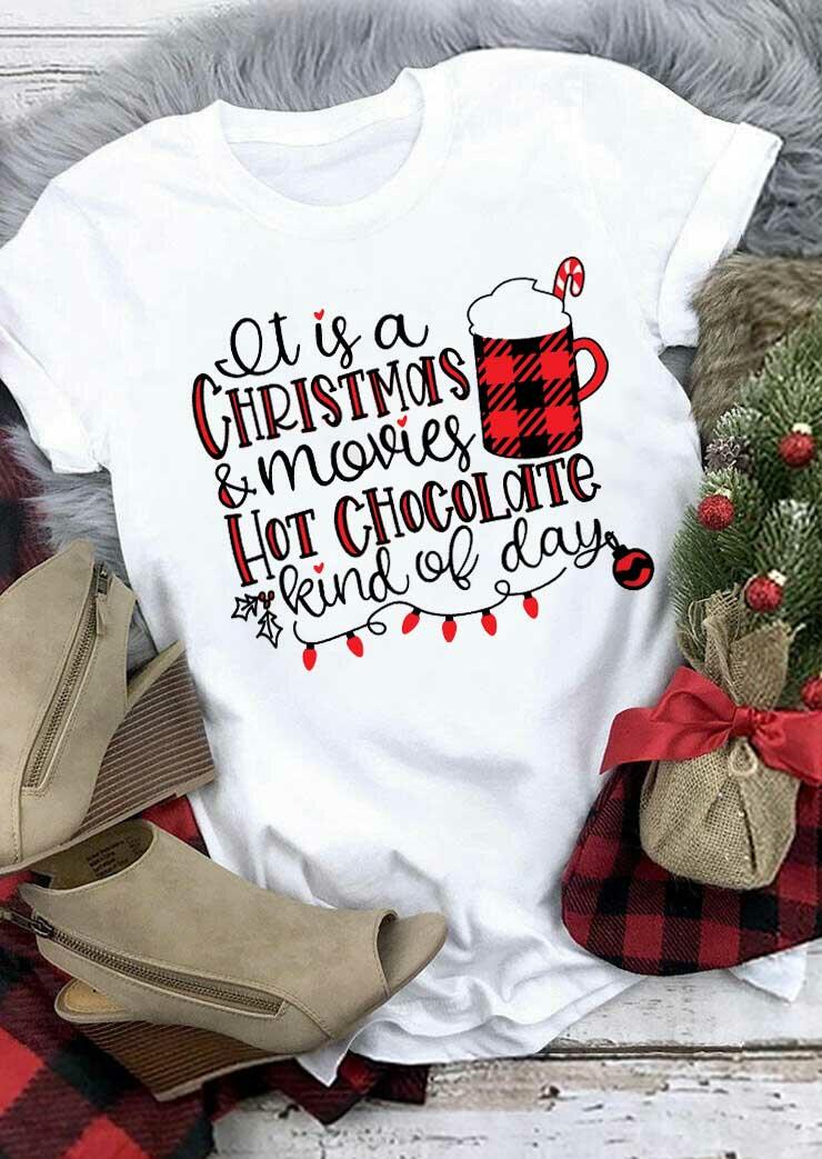 T-shirts Tees It Is A Christmas & Movies Hot Chocolate Plaid T-Shirt Tee in White. Size: ,M
T-shirts Tees It Is A Christmas & Movies Hot Chocolate Plaid T-Shirt Tee in White. Size: ,M