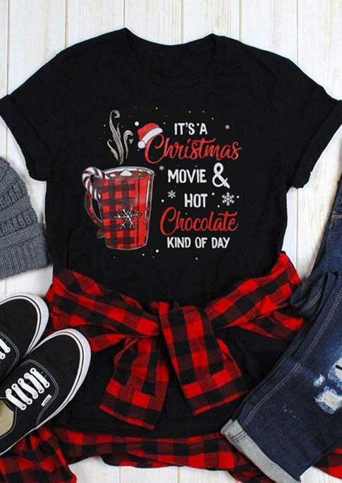 T-shirts Tees Christmas Movie & Hot Chocolate Buffalo Plaid T-Shirt Tee in Black. Size
T-shirts Tees Christmas Movie & Hot Chocolate Buffalo Plaid T-Shirt Tee in Black. Size