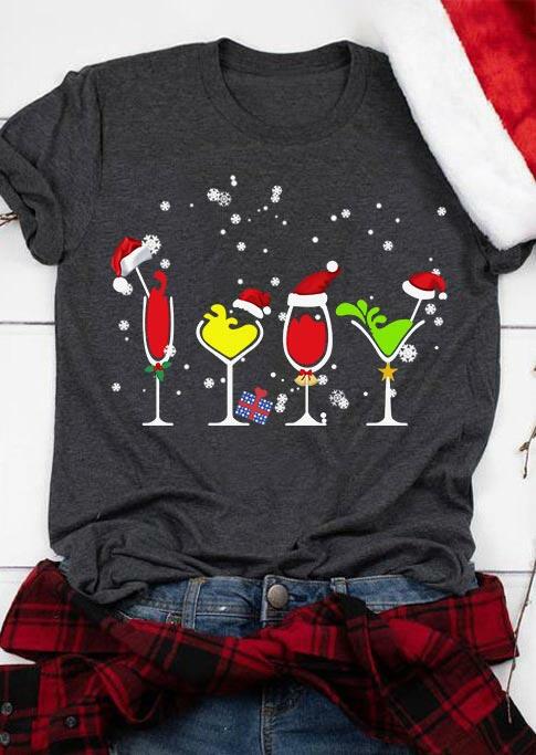 T-shirts Tees Christmas Snowflake Wine Drink O-Neck T-Shirt Tee in Gray. Size
T-shirts Tees Christmas Snowflake Wine Drink O-Neck T-Shirt Tee in Gray. Size