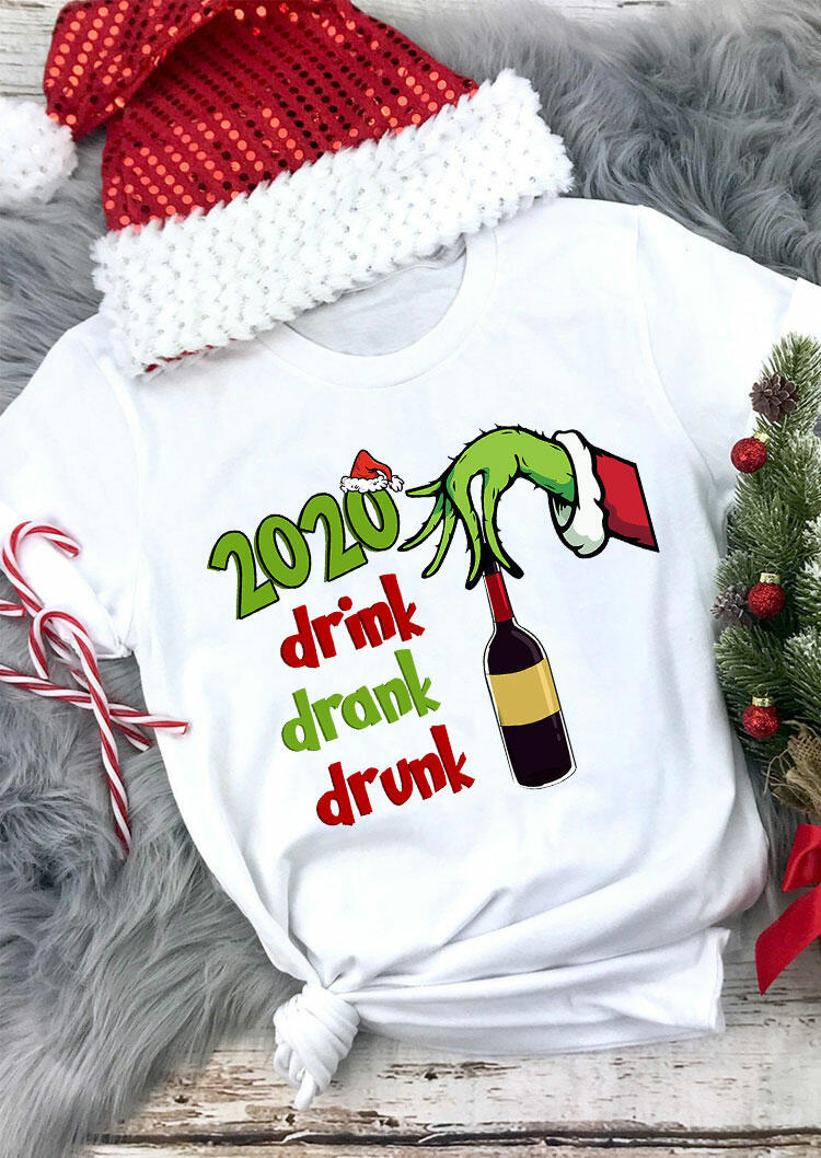 T-shirts Tees Christmas Hat 2020 Drink Drank Drunk Grinch Hand T-Shirt Tee in White. Size: ,M,XL
T-shirts Tees Christmas Hat 2020 Drink Drank Drunk Grinch Hand T-Shirt Tee in White. Size: ,M,XL