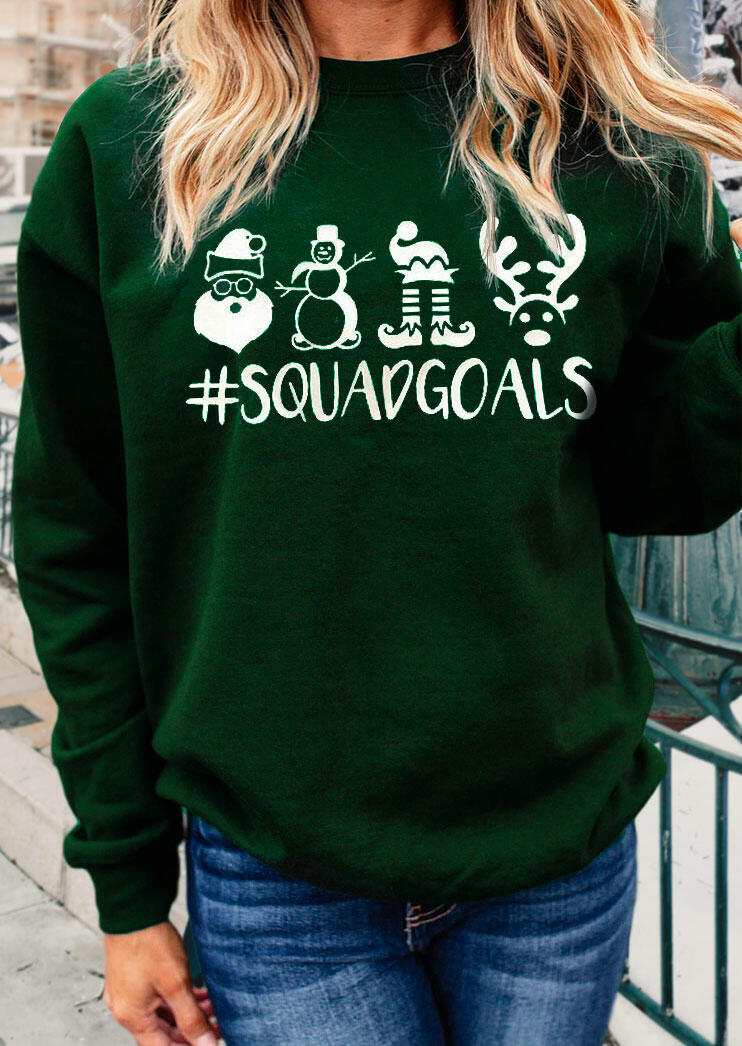 Sweatshirts Christmas Santa Reindeer Squadgoals Pullover Sweatshirt in Dark Green. Size
Sweatshirts Christmas Santa Reindeer Squadgoals Pullover Sweatshirt in Dark Green. Size