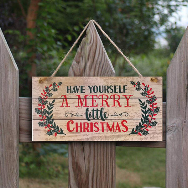 Christmas Decoration Have Yourself A Merry Little Christmas Wood Plank Hanging Sign in Multicolor. Size
Christmas Decoration Have Yourself A Merry Little Christmas Wood Plank Hanging Sign in Multicolor. Size