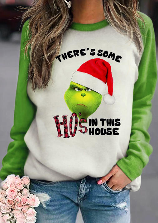Sweatshirts Christmas There's Some Ho's In This House Grinch Plaid Sweatshirt in Green. Size
Sweatshirts Christmas There's Some Ho's In This House Grinch Plaid Sweatshirt in Green. Size