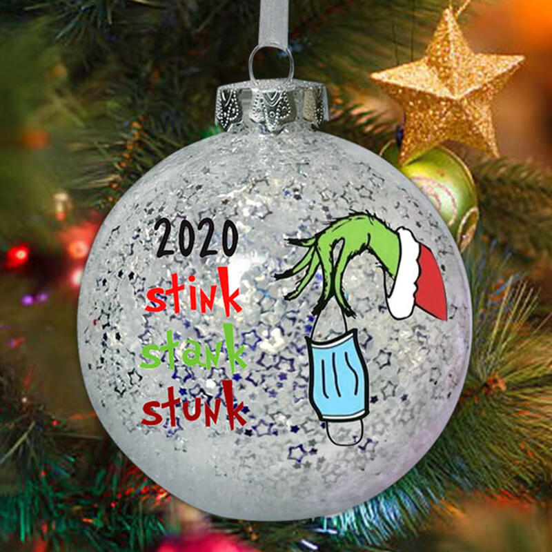 Christmas Decoration 2020 Stink Stank Stunk Grinch Hand Christmas Ball Ornament in White. Size
Christmas Decoration 2020 Stink Stank Stunk Grinch Hand Christmas Ball Ornament in White. Size