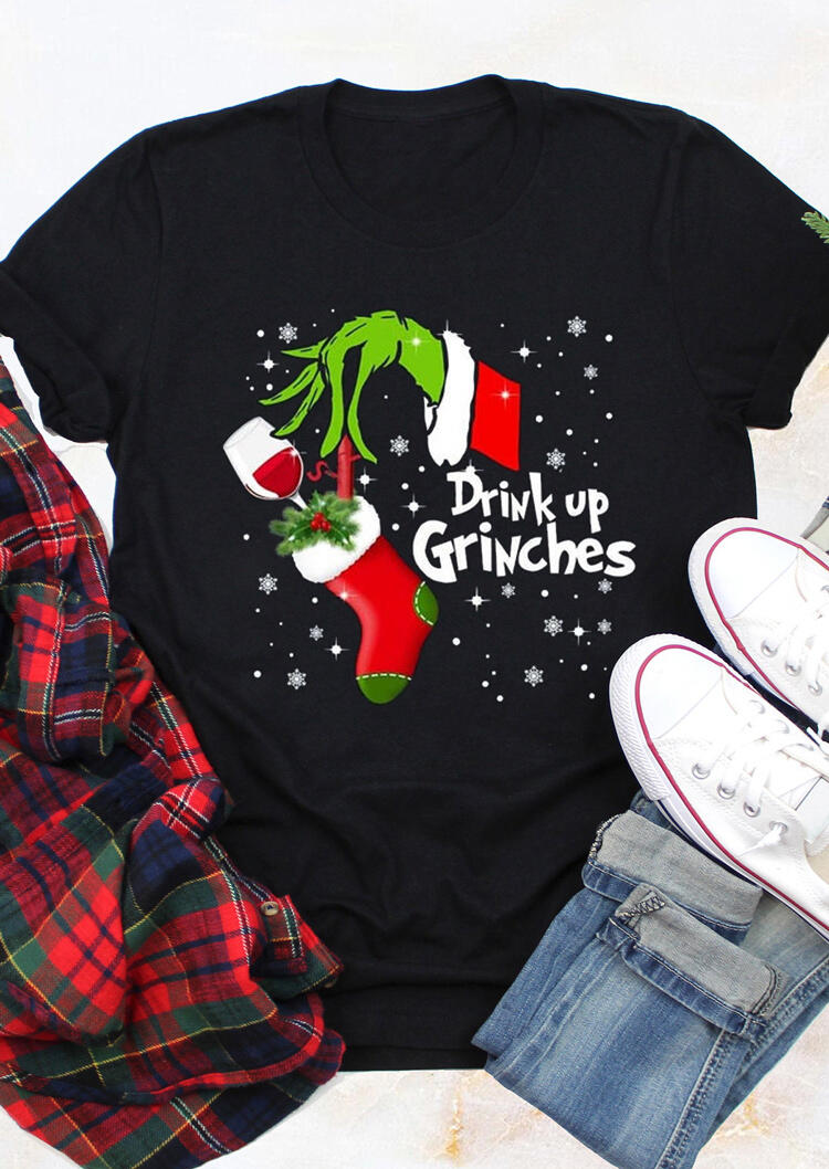 T-shirts Tees Christmas Sock Wine Glass Drink Up Grinches T-Shirt Tee in Black. Size
T-shirts Tees Christmas Sock Wine Glass Drink Up Grinches T-Shirt Tee in Black. Size