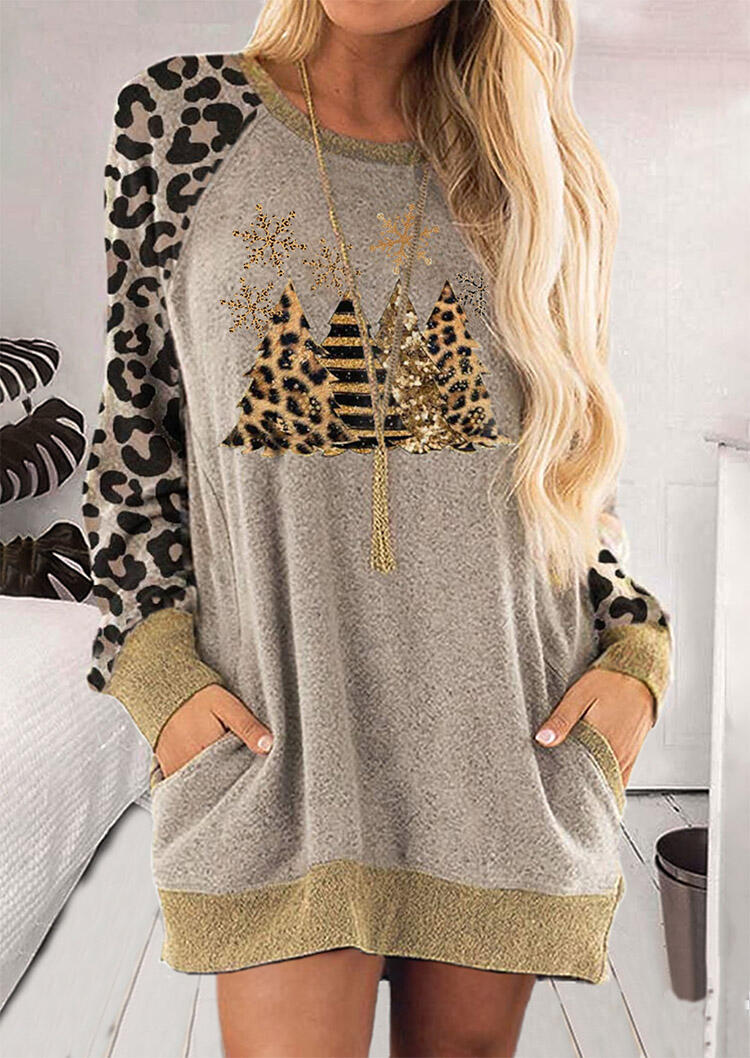 Mini Dresses Leopard Sequined Christmas Tree Snowflake Mini Dress in Light Coffee. Size: ,M,L
Mini Dresses Leopard Sequined Christmas Tree Snowflake Mini Dress in Light Coffee. Size: ,M,L
