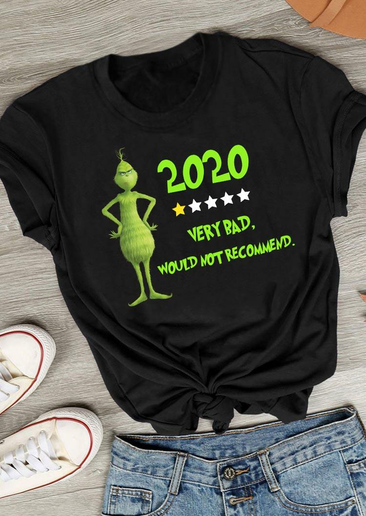 Tees T-shirts Christmas Grinch 2020 Very Bad Would Not Recommend T-Shirt Tee in Black. Size
Tees T-shirts Christmas Grinch 2020 Very Bad Would Not Recommend T-Shirt Tee in Black. Size