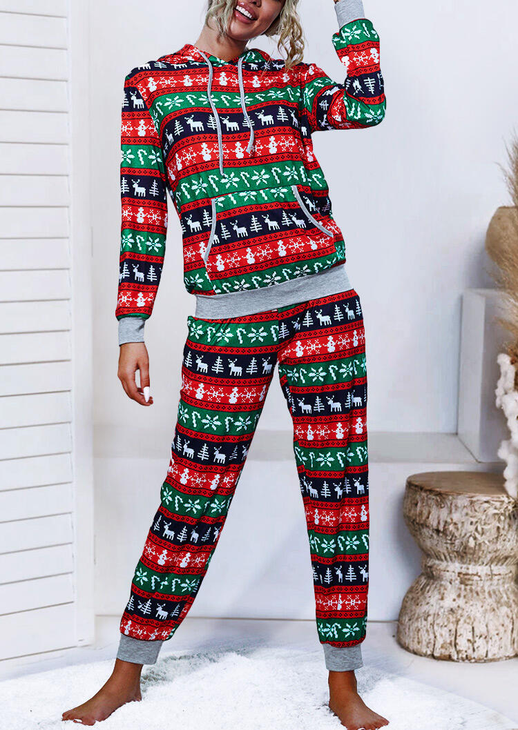 Two-Piece Sets Christmas Reindeer Drawstring Pocket Hoodie And Pants Two-Piece Set in Red. Size: S,M,,XL
Two-Piece Sets Christmas Reindeer Drawstring Pocket Hoodie And Pants Two-Piece Set in Red. Size: S,M,,XL