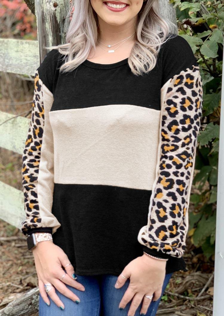 Sweatshirts Leopard Color Block Casual Pullover Sweatshirt in Multicolor. Size: ,M
Sweatshirts Leopard Color Block Casual Pullover Sweatshirt in Multicolor. Size: ,M