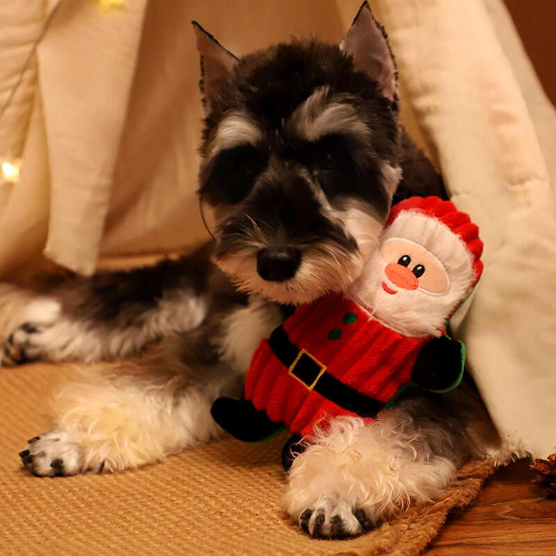 Pet Products Christmas Santa Gingerbread Man Plush Squeaky Chew Toy in Khaki,Red. Size
Pet Products Christmas Santa Gingerbread Man Plush Squeaky Chew Toy in Khaki,Red. Size