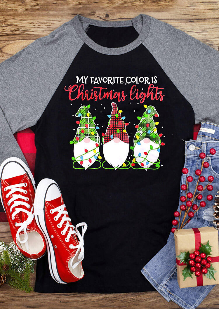 T-shirts Tees My Favorite Color Is Christmas Lights Gnomies T-Shirt Tee in Gray. Size: ,M
T-shirts Tees My Favorite Color Is Christmas Lights Gnomies T-Shirt Tee in Gray. Size: ,M