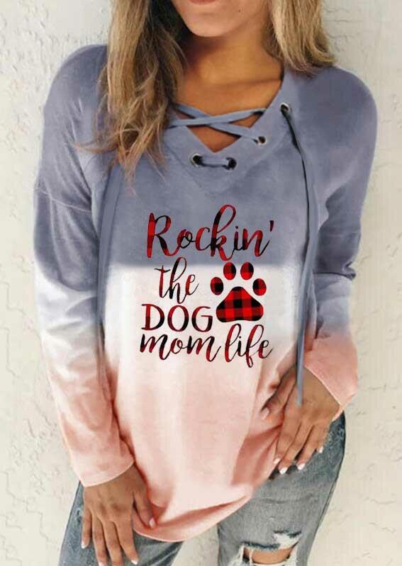 Blouses Rockin' The Dog Mom Life Paw Plaid Gradient Lace Up Blouse in Multicolor. Size: ,M
Blouses Rockin' The Dog Mom Life Paw Plaid Gradient Lace Up Blouse in Multicolor. Size: ,M