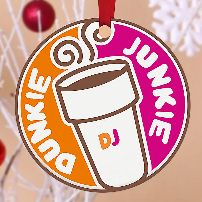 Christmas Decoration Dunkie Junkie Coffee Pendant Hanging Ornament in Multicolor. Size
Christmas Decoration Dunkie Junkie Coffee Pendant Hanging Ornament in Multicolor. Size