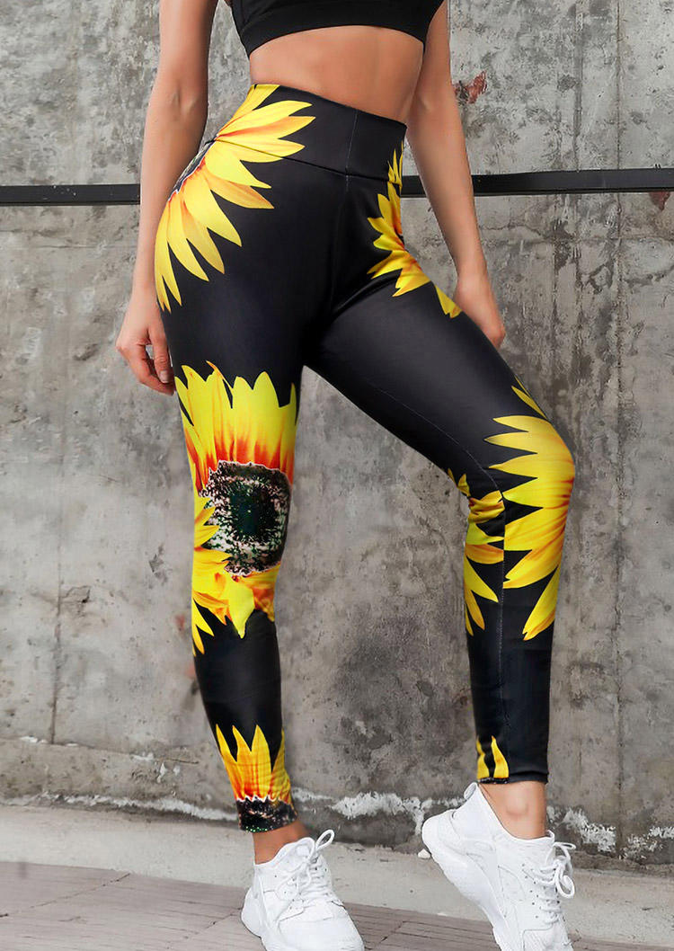 Activewear Sunflower High Waist Yoga Fitness Activewear Leggings in Black. Size: ,M,L
Activewear Sunflower High Waist Yoga Fitness Activewear Leggings in Black. Size: ,M,L