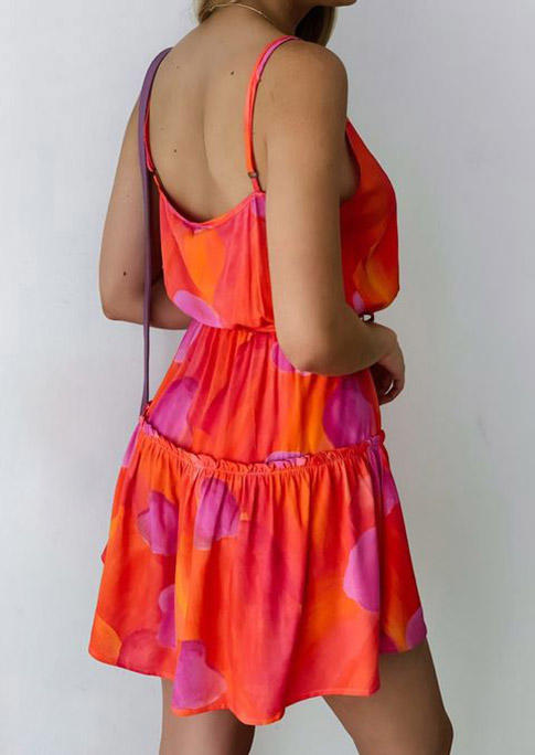 Mini Dresses Heart Ruffled V-Neck Spaghetti Strap Mini Dress without Belt in Orange. Size: ,M,L,XL
Mini Dresses Heart Ruffled V-Neck Spaghetti Strap Mini Dress without Belt in Orange. Size: ,M,L,XL