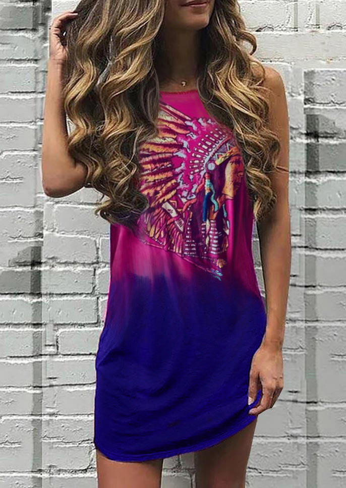 Mini Dresses Vintage Gradient Graphic O-Neck Sleeveless Mini Dress in Multicolor. Size: ,XL
Mini Dresses Vintage Gradient Graphic O-Neck Sleeveless Mini Dress in Multicolor. Size: ,XL