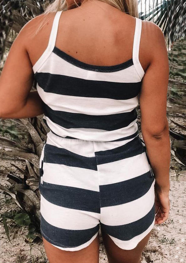 Jumpsuits & Rompers Striped Drawstring Pocket Sleeveless Romper in Stripe. Size
Jumpsuits & Rompers Striped Drawstring Pocket Sleeveless Romper in Stripe. Size