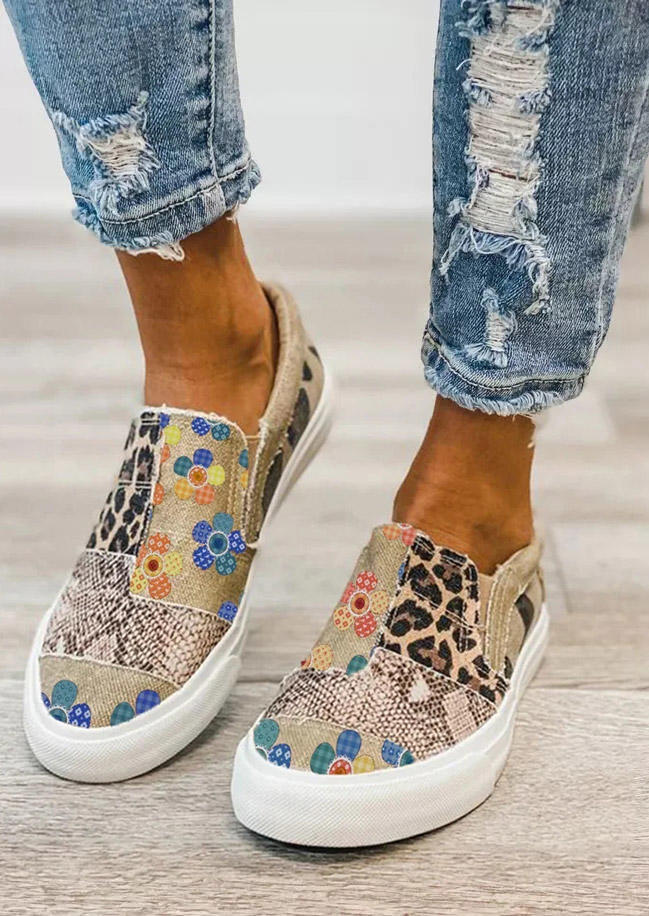 Sneakers Sunflower Leopard Snake Skin Splicing Flat Canvas Sneakers in Multicolor. Size
Sneakers Sunflower Leopard Snake Skin Splicing Flat Canvas Sneakers in Multicolor. Size