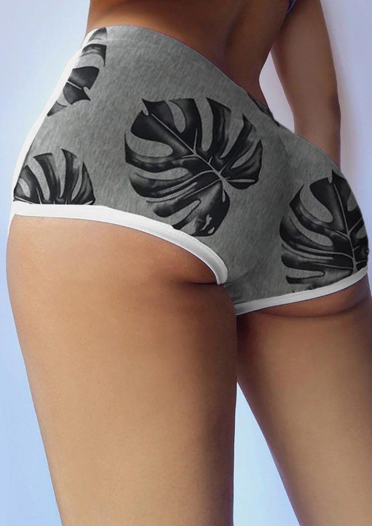 Activewear Palm Leaf Elastic Waist Sports Fitness Booty Shorts in Gray. Size: ,L
Activewear Palm Leaf Elastic Waist Sports Fitness Booty Shorts in Gray. Size: ,L