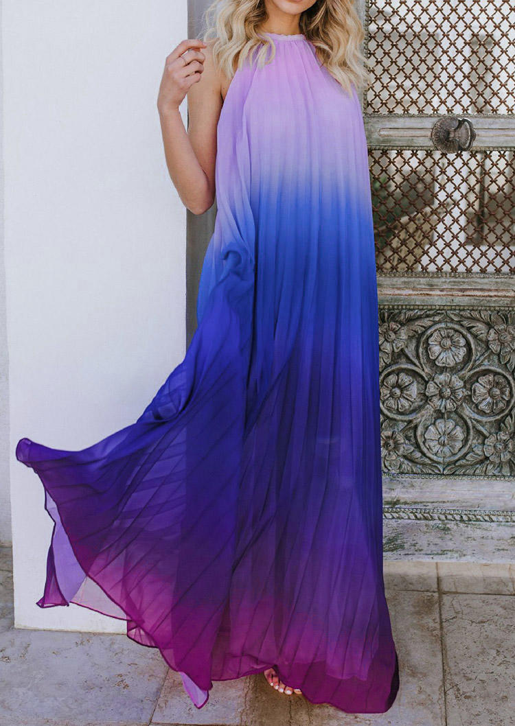 Maxi Dresses Gradient Halter Open Back Sleeveless Loose Maxi Dress in Multicolor. Size
Maxi Dresses Gradient Halter Open Back Sleeveless Loose Maxi Dress in Multicolor. Size