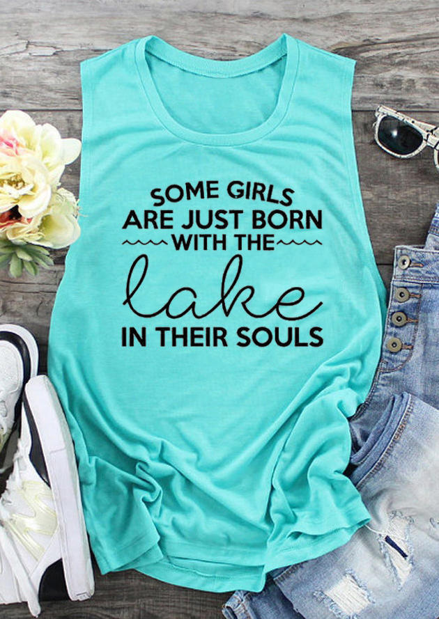 Tank Tops Some Girls Are Just Born With The Lake In Their Souls Tank Top in Cyan. Size: ,L
Tank Tops Some Girls Are Just Born With The Lake In Their Souls Tank Top in Cyan. Size: ,L