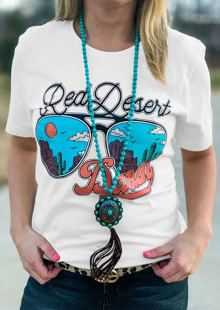 T-shirts Tees Red Desert Darlin Cactus Glasses T-Shirt Tee in White. Size: ,M,L,XL
T-shirts Tees Red Desert Darlin Cactus Glasses T-Shirt Tee in White. Size: ,M,L,XL
