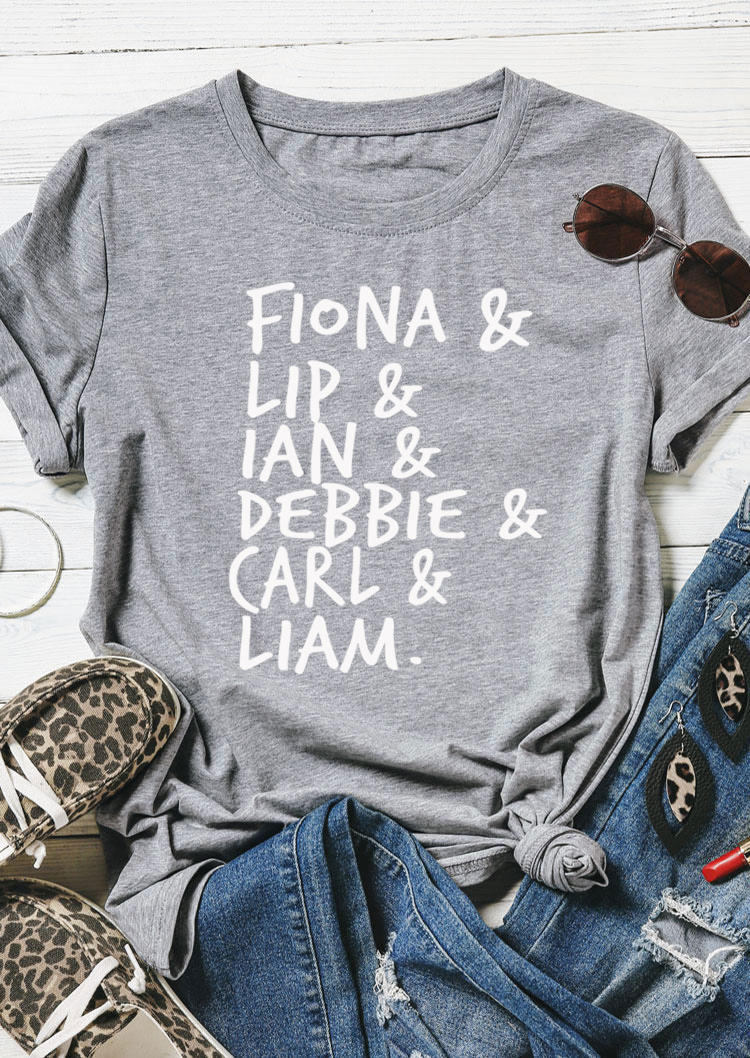 T-shirts Tees Fiona Lips Ian Debbie Carl Liam T-Shirt Tee in Gray. Size: ,M,L,XL
T-shirts Tees Fiona Lips Ian Debbie Carl Liam T-Shirt Tee in Gray. Size: ,M,L,XL