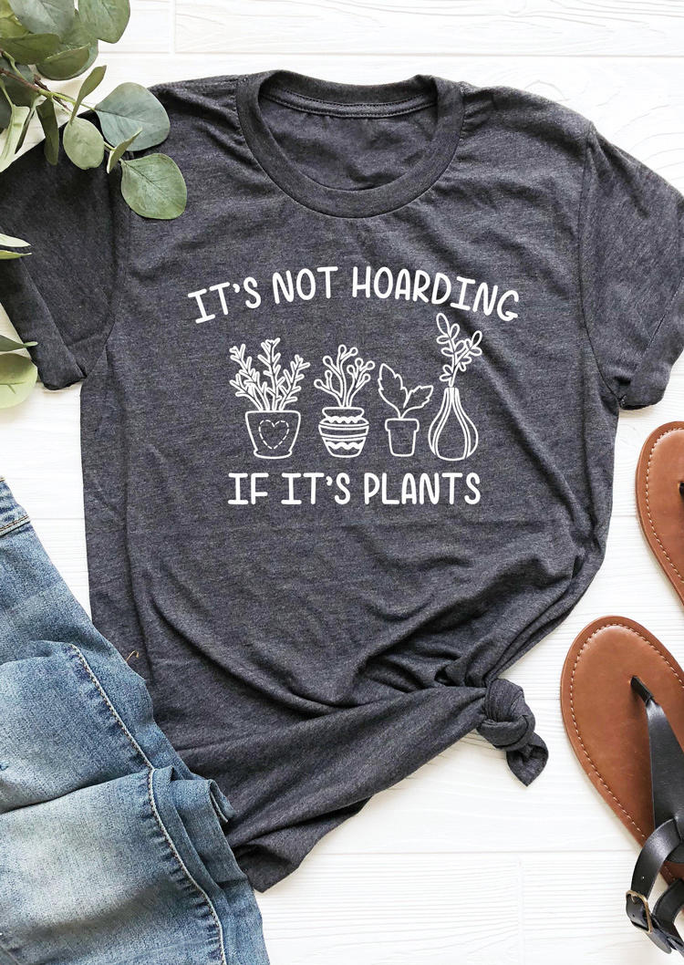 T-shirts Tees It' Not Hoarding If It' Plants T-Shirt Tee in Dark Grey. Size: ,M,L,XL
T-shirts Tees It' Not Hoarding If It' Plants T-Shirt Tee in Dark Grey. Size: ,M,L,XL