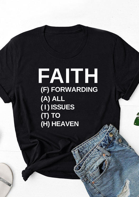 T-shirts Tees Faith Forwarding All Issues To Heaven T-Shirt Tee in Black. Size: ,M,L,XL
T-shirts Tees Faith Forwarding All Issues To Heaven T-Shirt Tee in Black. Size: ,M,L,XL