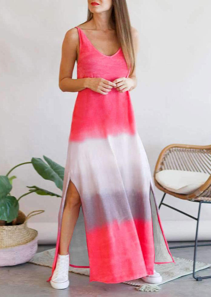 Maxi Dresses Tie Dye Color Block Slit Open Back Maxi Dress in Watermelon Red. Size: ,M,L,XL
Maxi Dresses Tie Dye Color Block Slit Open Back Maxi Dress in Watermelon Red. Size: ,M,L,XL