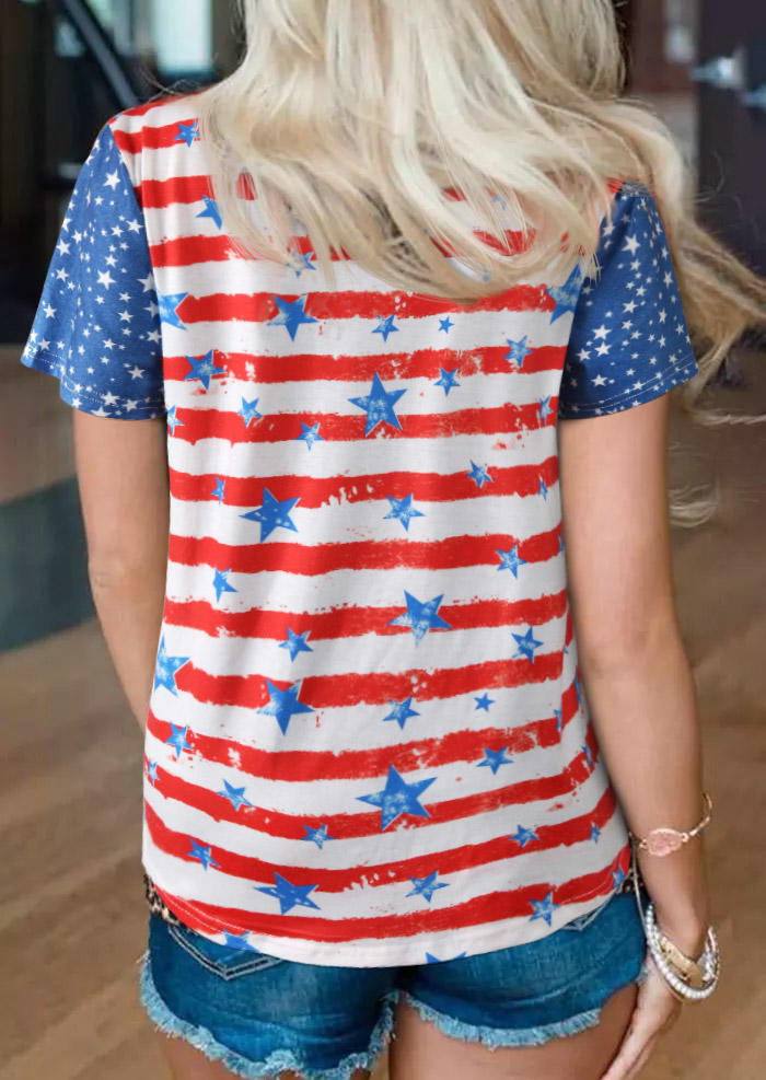 Blouses American Flag Star Striped Camouflage Blouse in Multicolor. Size: L,M,,XL
Blouses American Flag Star Striped Camouflage Blouse in Multicolor. Size: L,M,,XL