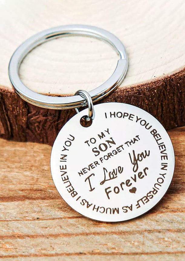 Keychains To My Daughter To My Son I Love You Forever Keychain in Pattern1. Size
Keychains To My Daughter To My Son I Love You Forever Keychain in Pattern1. Size