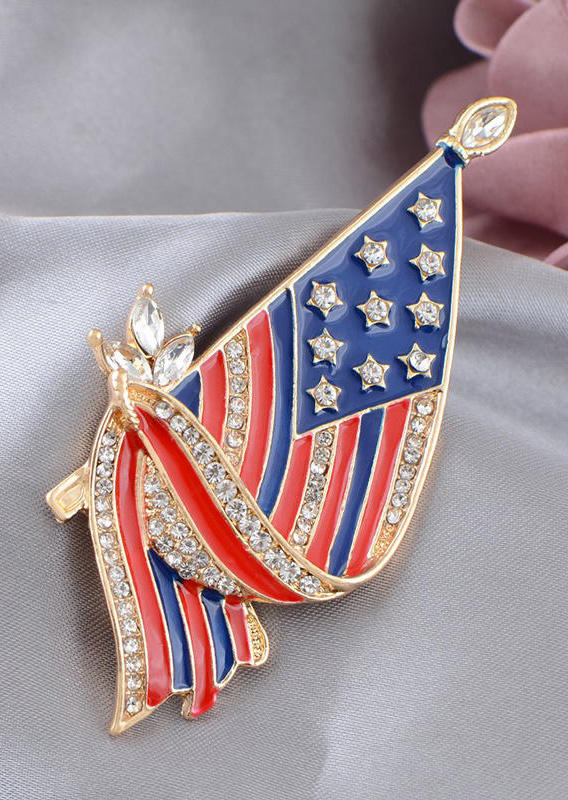 Body Jewelry American Flag Star Striped Rhinestone Brooch Pin in Multicolor. Size
Body Jewelry American Flag Star Striped Rhinestone Brooch Pin in Multicolor. Size