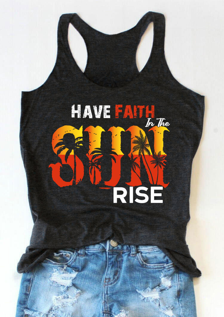 Tank Tops Have Faith Sun Rise Palm Tree Racerback Tank Top in Dark Grey. Size: ,M,L,XL
Tank Tops Have Faith Sun Rise Palm Tree Racerback Tank Top in Dark Grey. Size: ,M,L,XL
