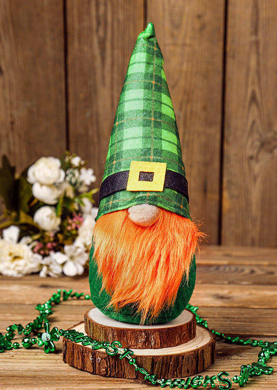 St. Patrick's Day Lucky Shamrock Plaid Decorative Gnomes Doll in Pattern1. Size
St. Patrick's Day Lucky Shamrock Plaid Decorative Gnomes Doll in Pattern1. Size