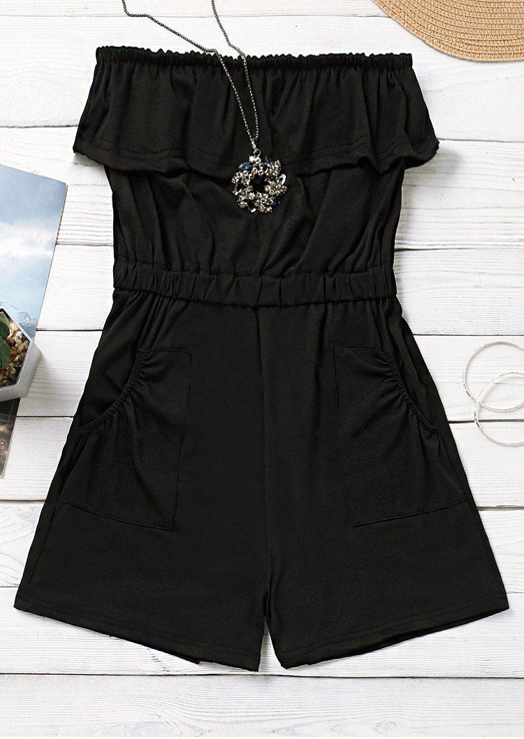 Jumpsuits & Rompers Strapless Layered Pocket Elastic Waist Romper in Black. Size
Jumpsuits & Rompers Strapless Layered Pocket Elastic Waist Romper in Black. Size