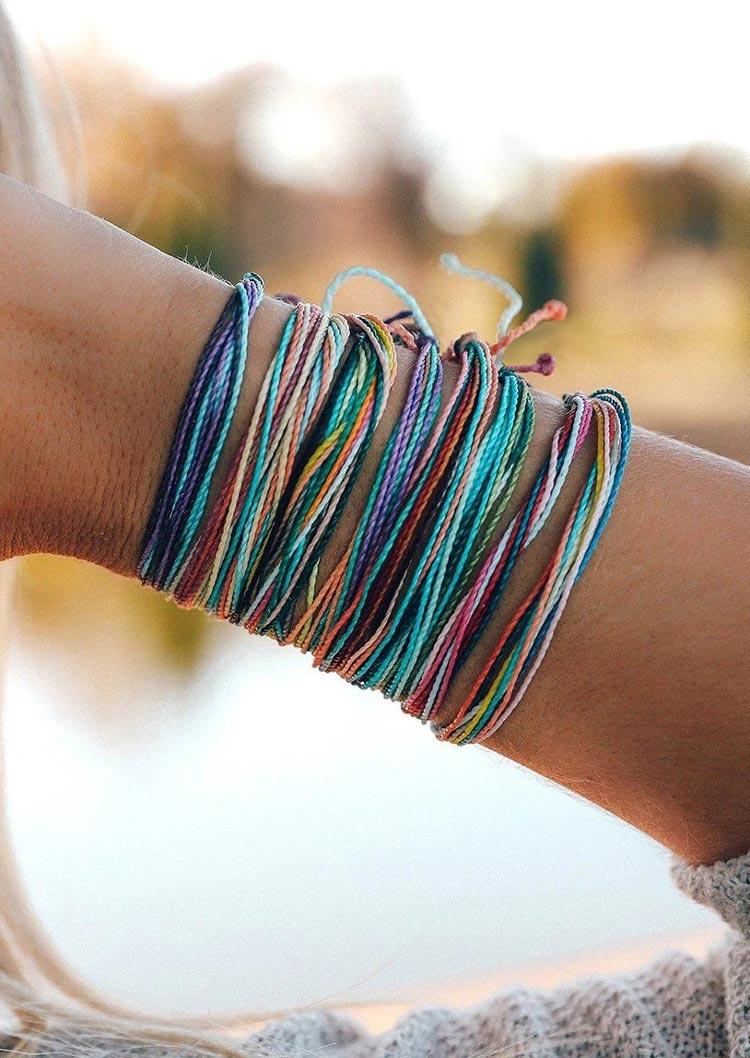 Bracelet 8Pcs Vida Style Colorful Multi-Layered Adjustable Bracelet in Multicolor. Size
Bracelet 8Pcs Vida Style Colorful Multi-Layered Adjustable Bracelet in Multicolor. Size