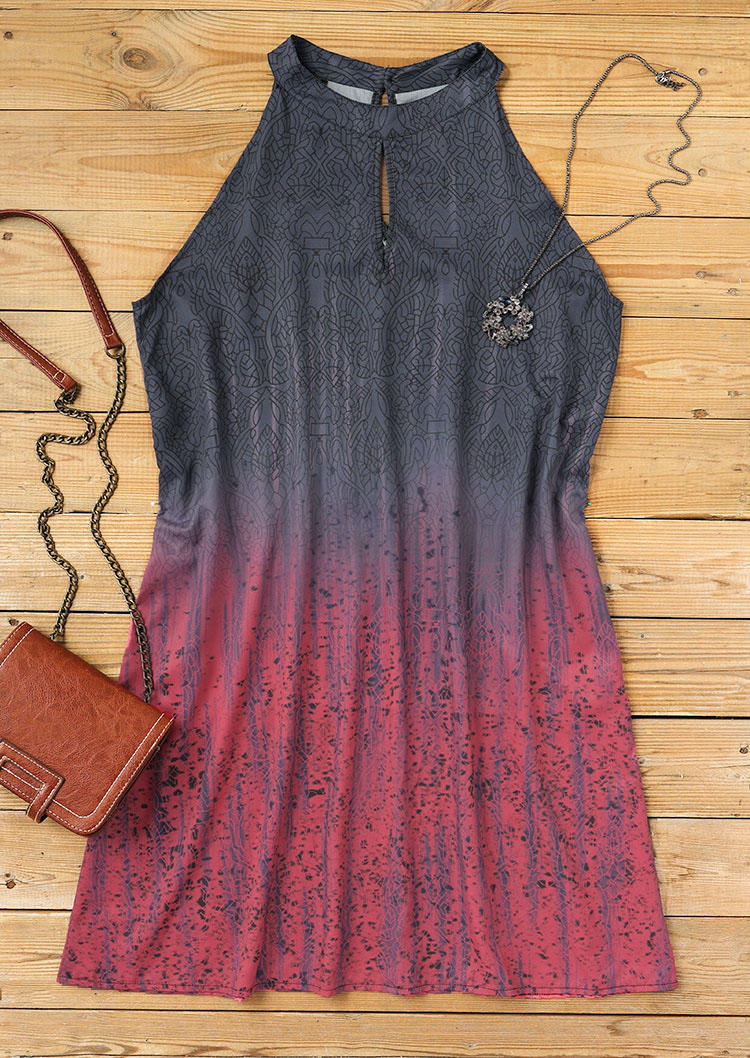 Mini Dresses Gradient Cut Out Keyhole Neck Sleeveless Mini Dress in Multicolor. Size
Mini Dresses Gradient Cut Out Keyhole Neck Sleeveless Mini Dress in Multicolor. Size