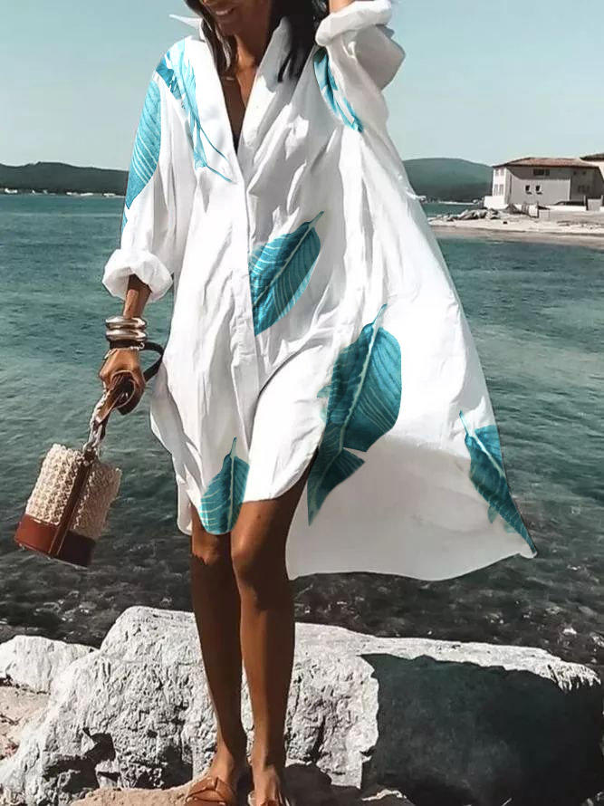 Midi Dresses Palm Leaf Slit V-Neck Turn-Down Collar Midi Dress in White. Size: ,M,L
Midi Dresses Palm Leaf Slit V-Neck Turn-Down Collar Midi Dress in White. Size: ,M,L