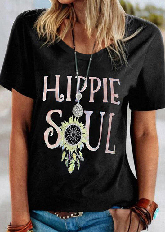 T-shirts Tees Hippie Soul Dreamcatcher Feather Sunflower T-Shirt Tee in Black. Size: ,M,L,XL
T-shirts Tees Hippie Soul Dreamcatcher Feather Sunflower T-Shirt Tee in Black. Size: ,M,L,XL